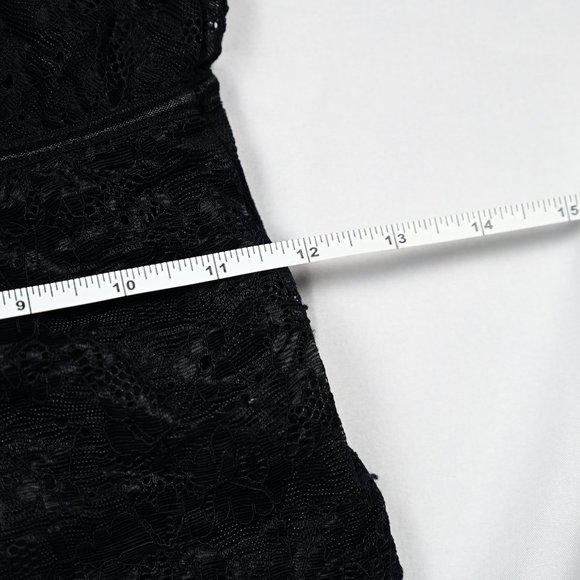 Revamped Black low-cut Bodysuits Lace Camisole - Picture 6 of 6